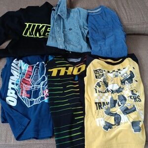 Boys long sleeve short sleeve Thor nike lot shirts 6 7 8 lot